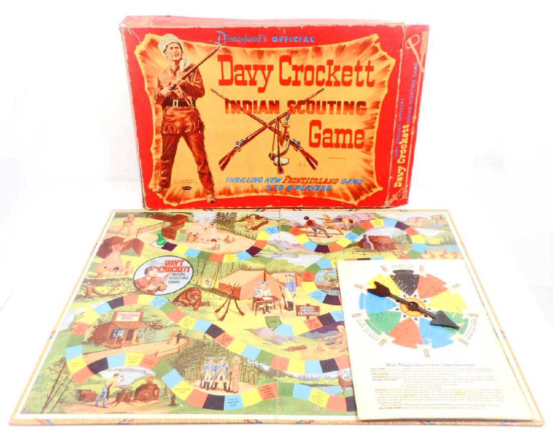 VINTAGE 1960'S WALT DISNEY DAVY CROCKETT BOARD GAME IN