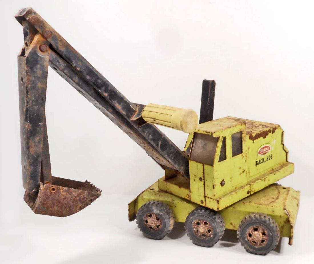 vintage metal tonka backhoe