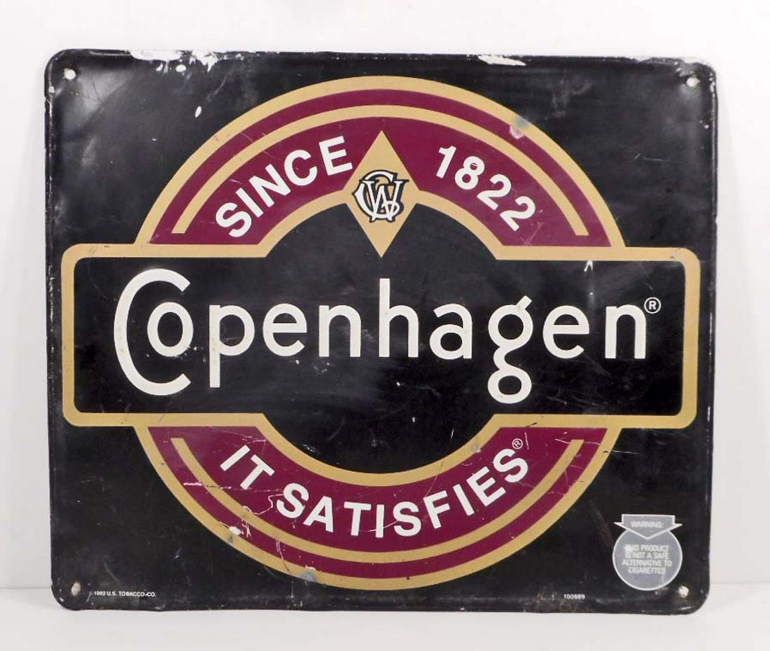 copenhagen tobacco stock symbol Vintage Copenhagen Tobacco Metal Advertising Sign