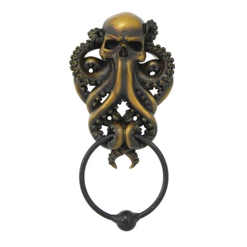 STEAMPUNK OCTOPUS SKULL DOOR KNOCKER (1 of 1)