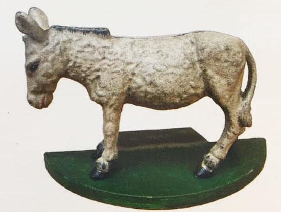 CAST IRON DONKEY DOOR STOP: 8" by 5.75"