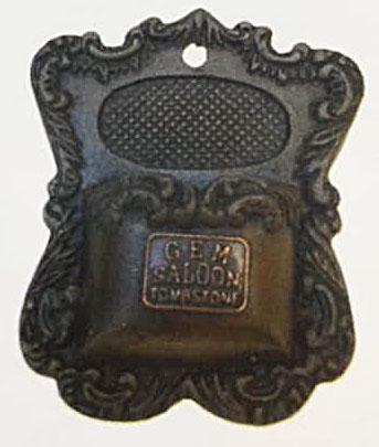 CAST IRON GEM SALOON BROTHEL MATCH HOLDER (1 of 1)