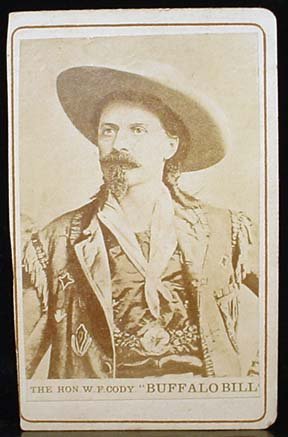 C. 1880 CDV PHOTO OF W.F. BUFFALO BILL CODY: Nice early photo of Cody.