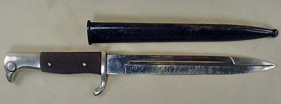 WW2 NAZI GERMAN CARL EICHORN BAYONET W/ SHEATH: WW2 NAZI GERMAN CARL EICHORN BAYONET W/ SHEATH