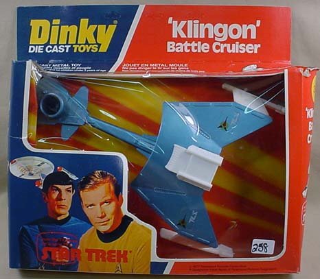 1977 DINKY STAR TREK KLINGON BATTLE CRUISER NO. 35