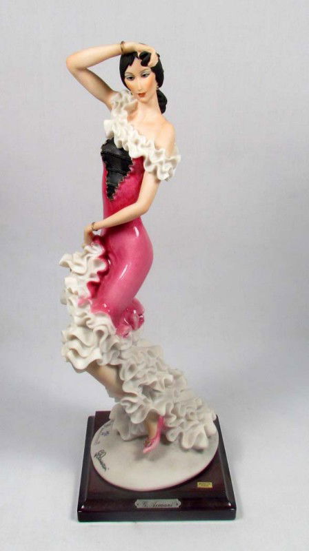VINTAGE G. ARMANI FLORENCE FIGURINE - SIGNED - App: VINTAGE G. ARMANI FLORENCE FIGURINE - SIGNED - Approx.13.25" tall.