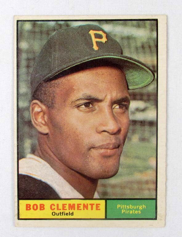 1961 TOPPS ROBERTO CLEMENTE NO. 388 BASEBALL CARD: 1961 TOPPS ROBERTO CLEMENTE NO. 388 BASEBALL CARD