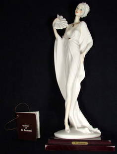 1989 G. ARMANI FLORENCE FIGURINE - ITALY - W/ TAG: Approx. 14" tall