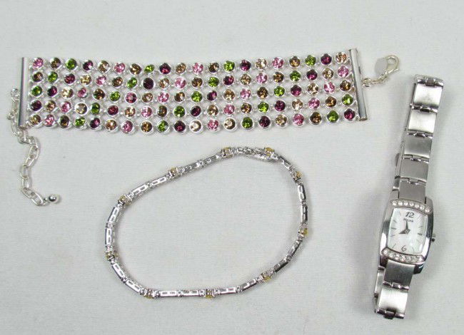 LOT OF ESTATE JEWELRY - PULSAR LADIES WRIST WATCH A