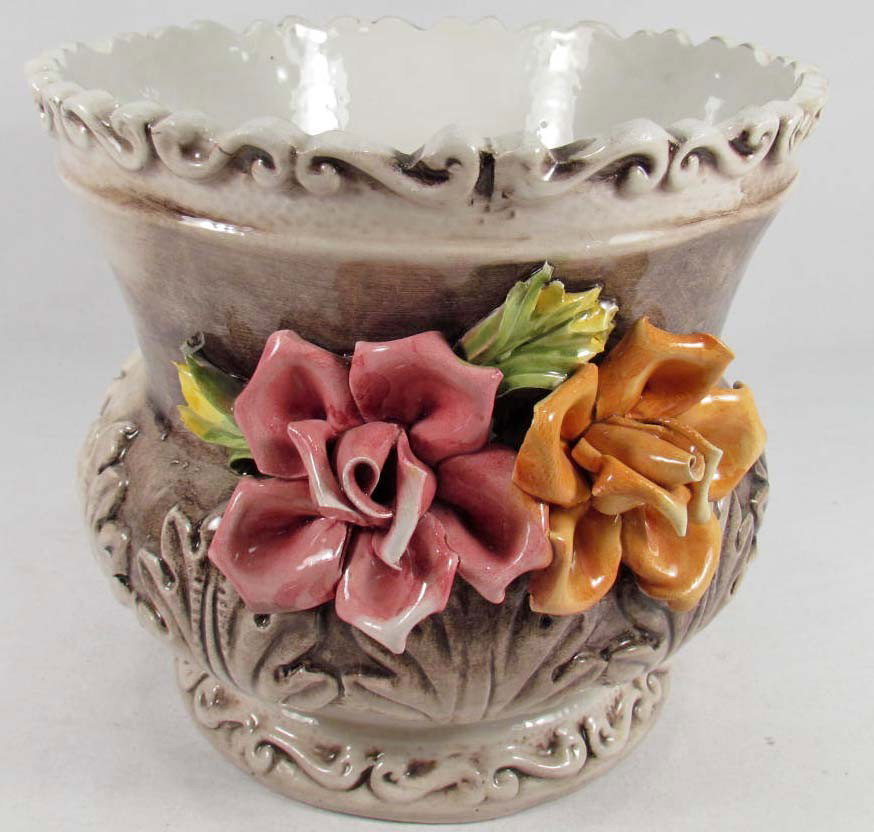 VINTAGE CAPODIMONTE JARDINAIRE - MADE IN ITALY