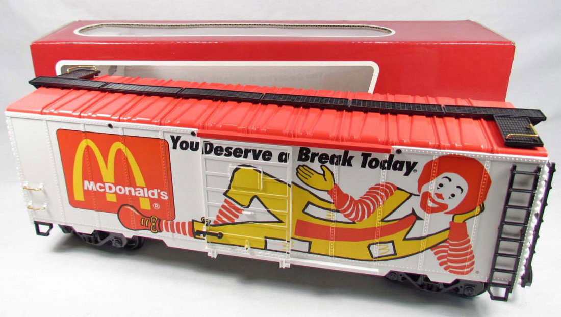 LGB MCDONALD'S TRAIN CAR IN ORIGINAL BOX