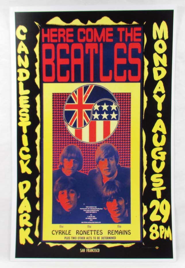 3651 - THE BEATLES AT CANDLESTICK PARK REPLICA POS