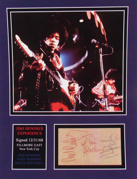3619 - JIMI HENDRIX EXPERIENCE PHOTO & SIGNATURES: (Any Signatures are Facsimile/Copies)