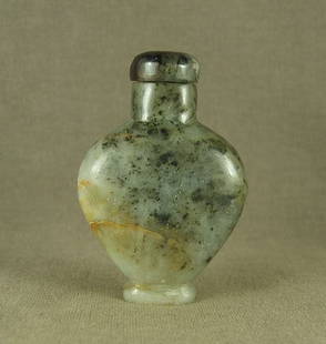 BEAUTIFUL CHINESE JADE SNUFF BOTTLE MWF1014