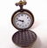 15: QUARTZ POCKET WATCH - SKELETON W/ NECKLACE CHAIN - 2