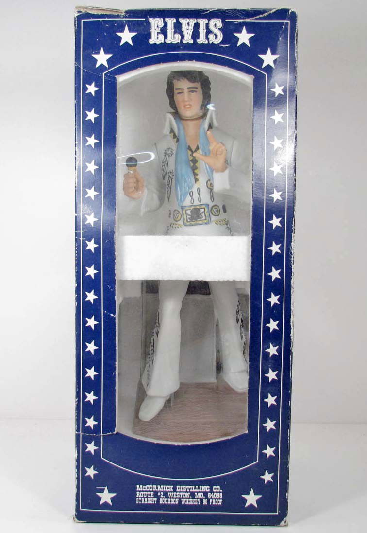 493: 1977 ELVIS PRESLEY WHISKEY DECANTER - MADE BY MCC - Oct 23, 2011