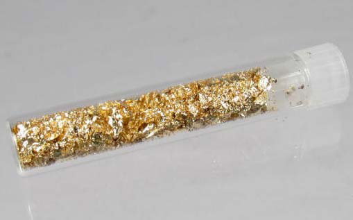 9100 - VIAL OF 24K GOLD FLAKES