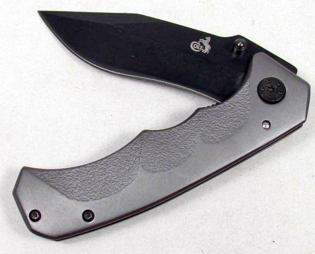 6649 - Colt Titanium Linerlock with Finger Grooved