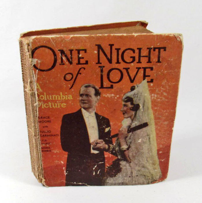 3917 - 1935 - "ONE NIGHT OF LOVE" CHARLES BEAHAN A: W/pictures from the Columbia Picture starring Grace Moore and Tullio Carminati