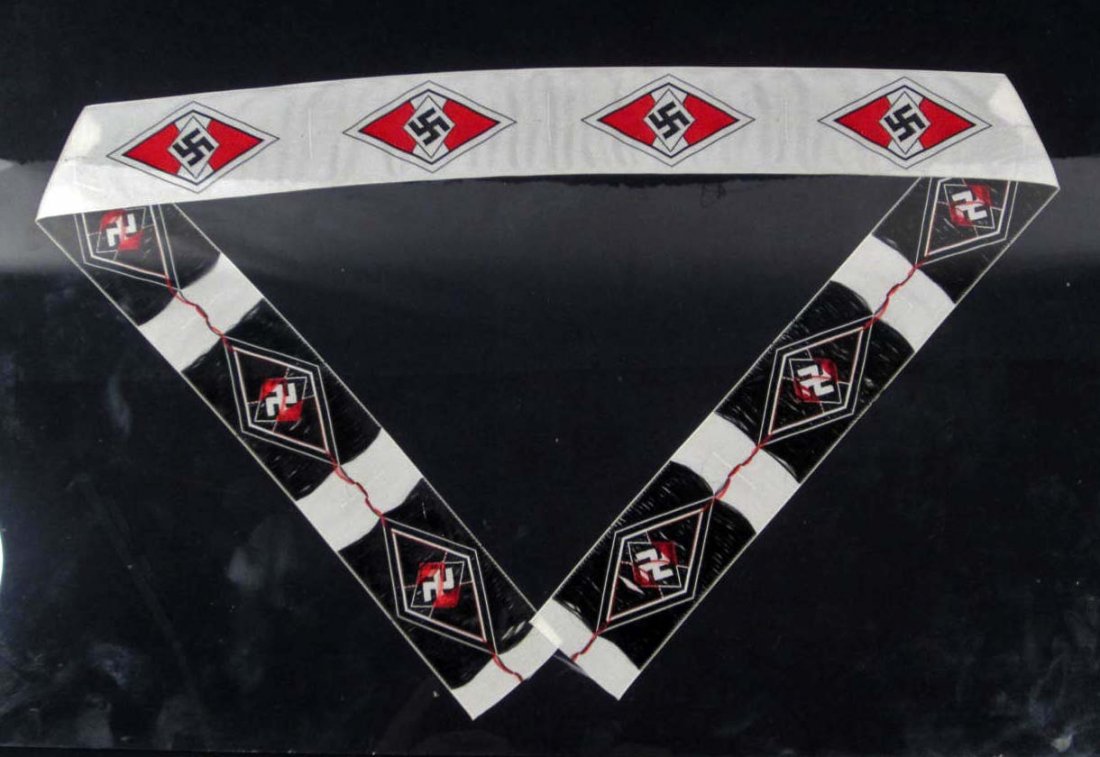 LOT OF 10 GERMAN NAZI HITLER YOUTH HJ SLEEVE DIAMO: They measure 1 1/4" by 2 1/4". Bevo construction.