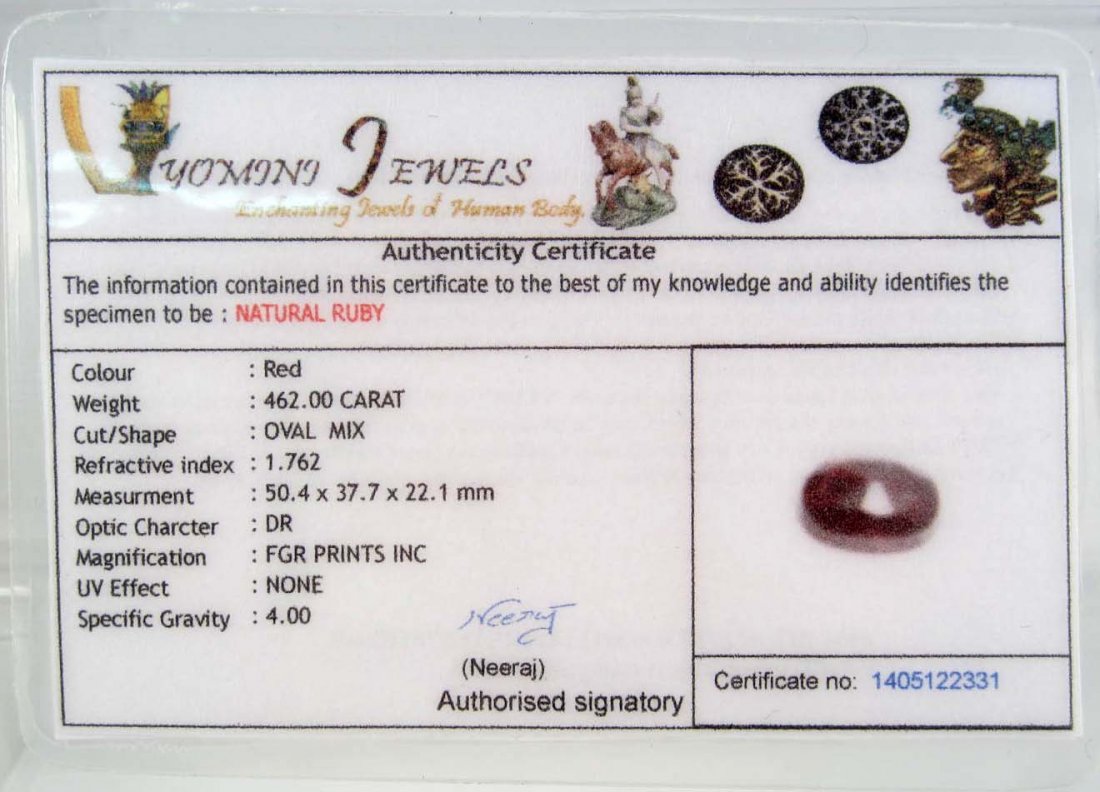 462.0 CT. RUBY - 3