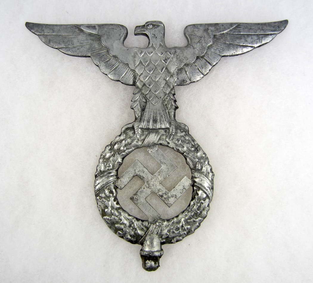 LARGE GERMAN NAZI FLAG POLE TOPPER
