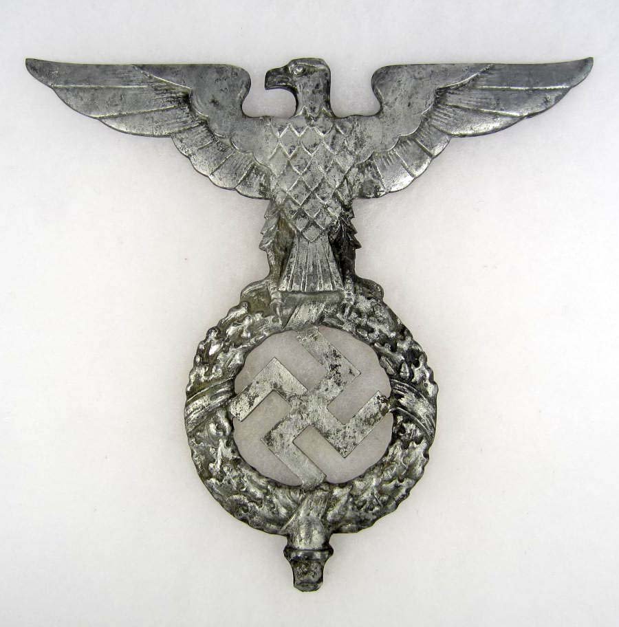 GERMAN NAZI FLAG POLE TOP: Approx. 7" tall