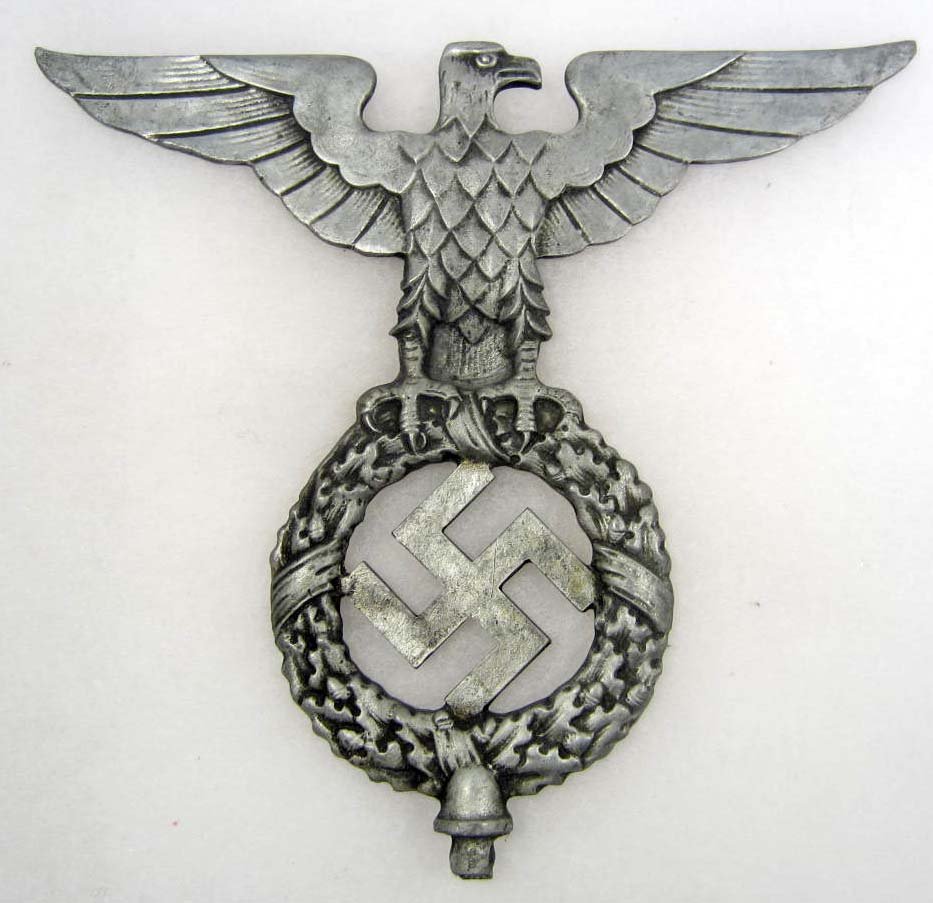 GERMAN NAZI FLAG POLE TOP: Approx. 7" tall