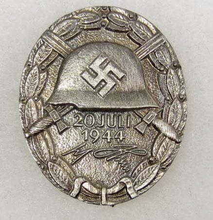 GERMAN NAZI 20 JULI 1944 WOUND BADGE