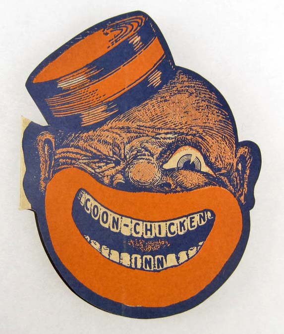 BLACK AMERICANA COON CHICKEN INN CHILDREN'S MENU