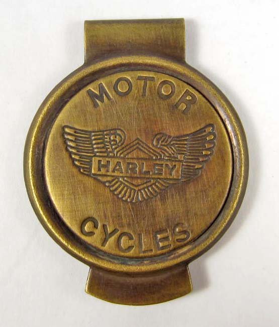 HARLEY DAVIDSON BRASS MONEY CLIP