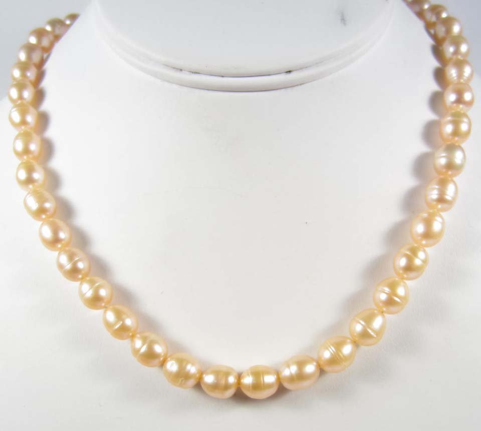 10544 - PINK TAHITIAN CULTURED PEARL NECKLACE