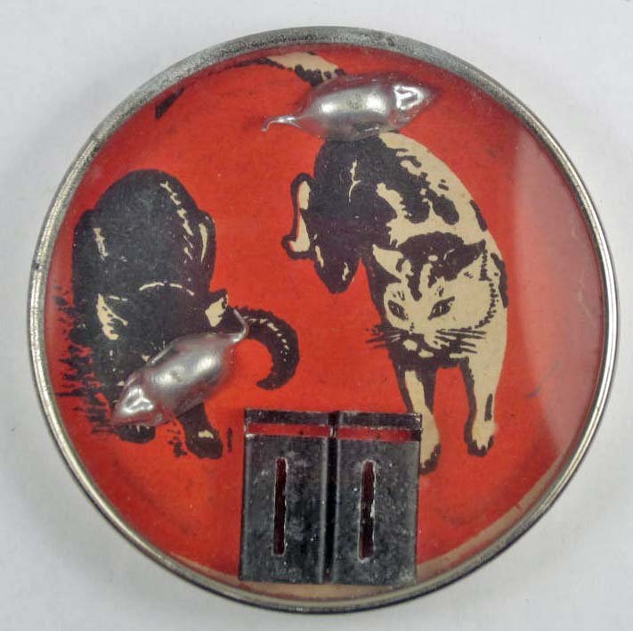 C. EARLY 1900'S CAT & MICE DEXTERITY PUZZLE - POSS