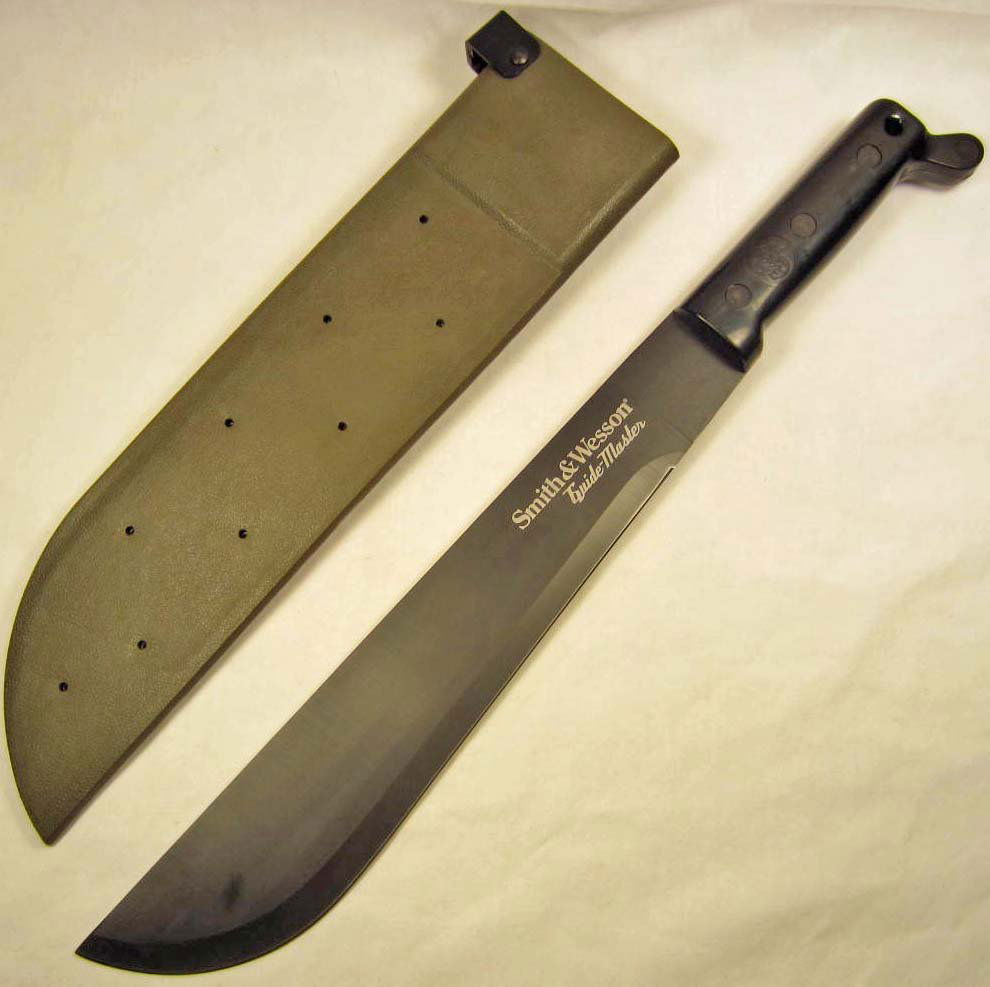 3463 SMITH & WESSON 18"INCH GUIDE MASTER MACHETE: approx 18"inches