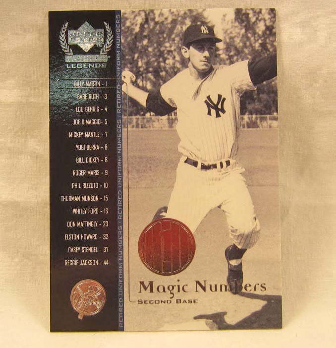 2616 - 2000 UPPER DECK BILLY MARTIN YANKEES LEGENDS BAS