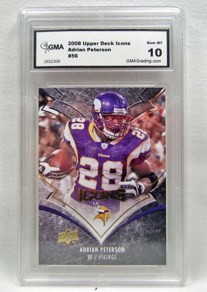3774 - 2008 UPPER DECK ICONS ADRIAN PETERSON #56 FOOTBA: N/A