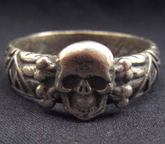 STERLING SILVER GERMAN NAZI SS WEDDING RING - SZ. 10: N/A