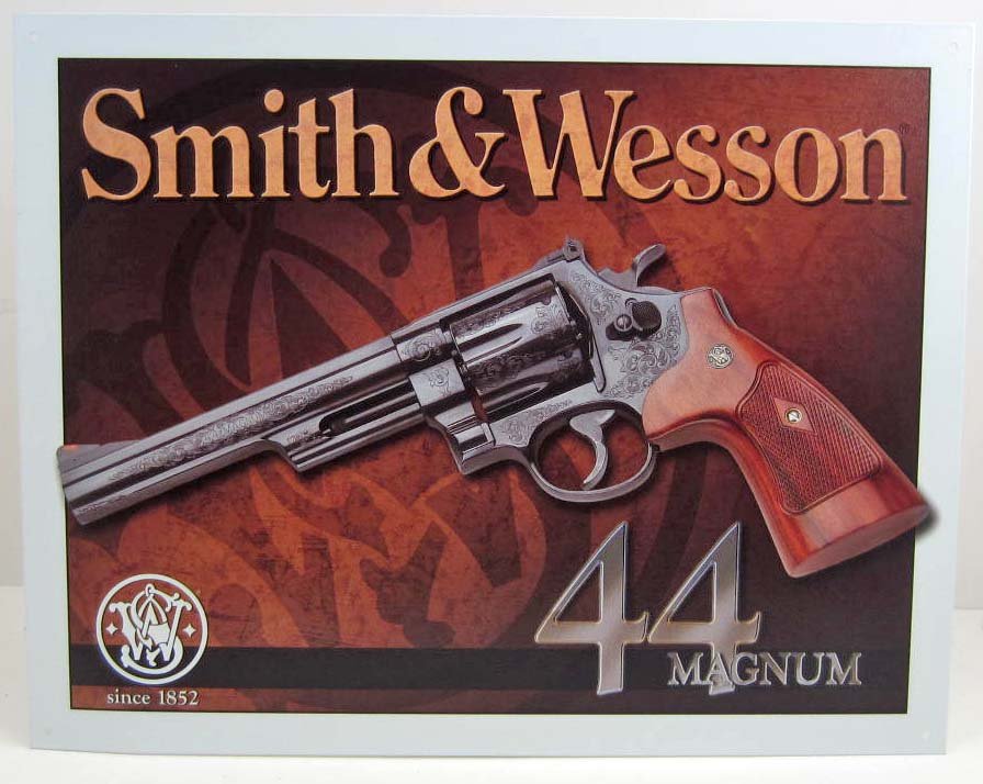 5417 - SMITH & WESSON METAL SIGN - 12.5" X 16"