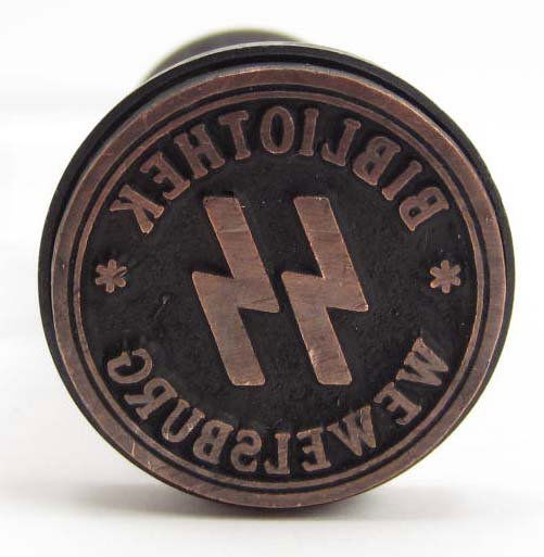 GERMAN NAZI WAX SEAL / RUBBER STAMP W/ WOOD HANDLE Jun 09, 2013