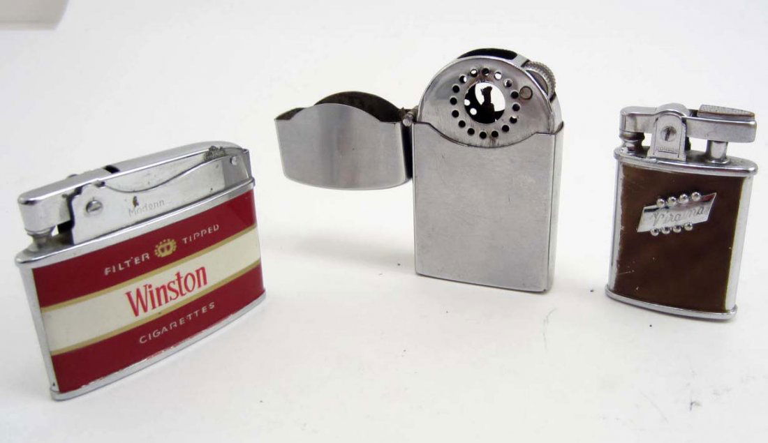 LOT OF 3 VINTAGE LIGHTERS - INCL. RONSON, WINSTON