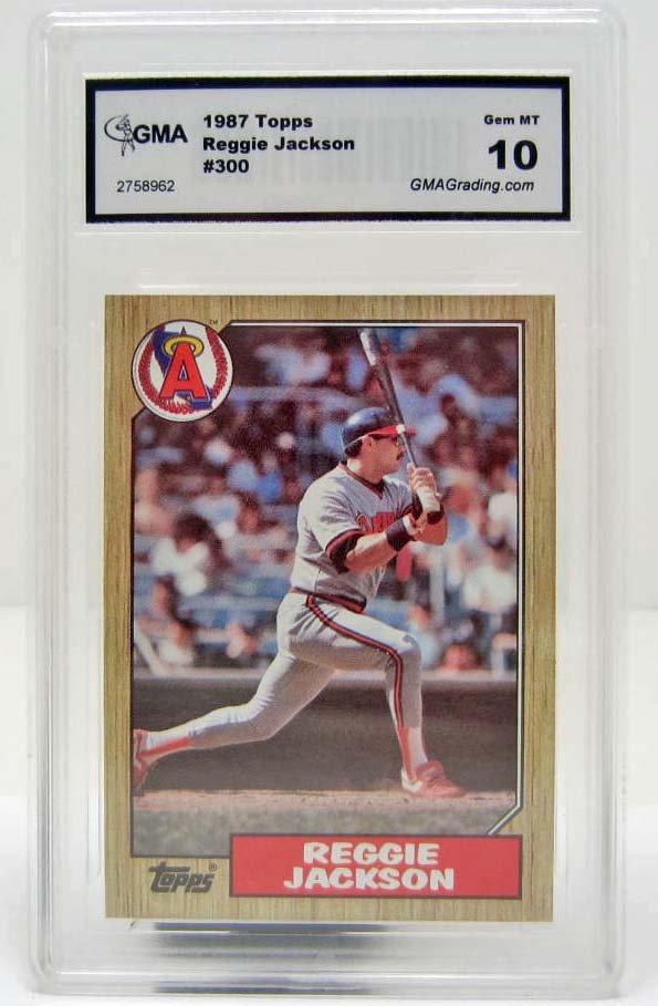 4988 - 1987 TOPPS REGGIE JACKSON #300 BASEBALL CARD -