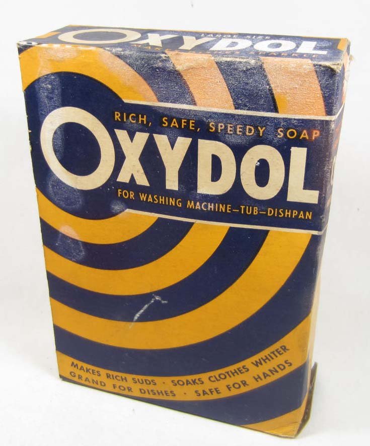 VINTAGE ADVERTISING BOX OF P AND G OXYDOL SOAP - STILL