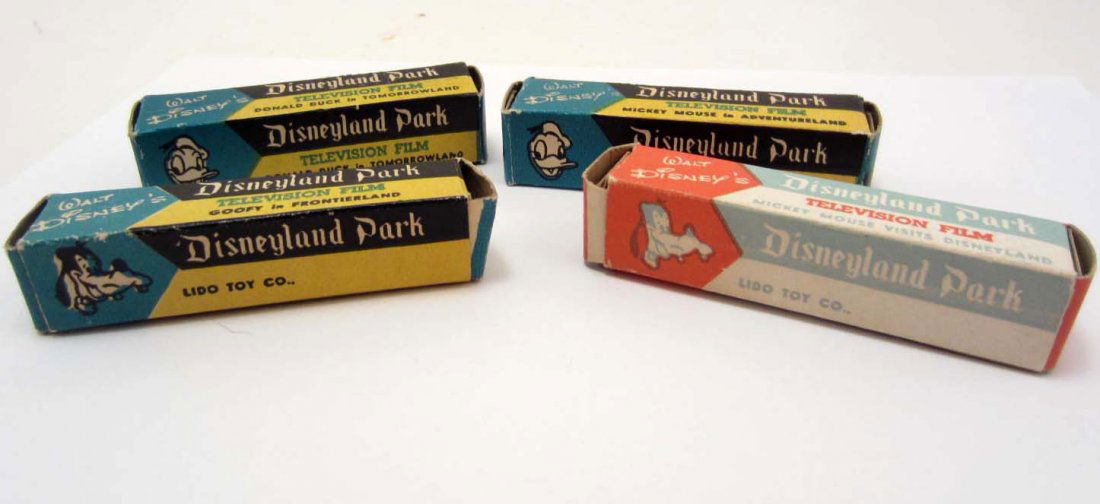 LOT OF 4 VINTAGE WALT DISNEY DISNEYLAND PARK TELEVISION: LOT OF 4 VINTAGE WALT DISNEY DISNEYLAND PARK TELEVISION FILMS IN ORIGINAL BOXES