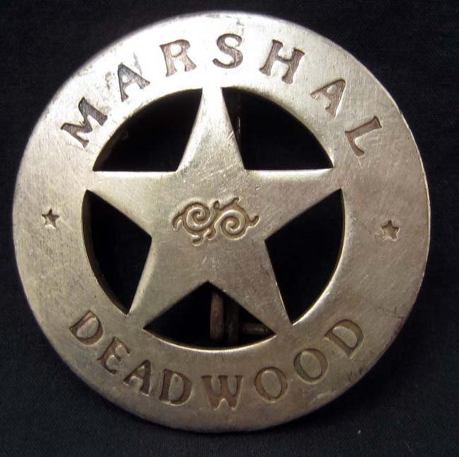 DEADWOOD S.D. MARSHALL BADGE COLLECTIBLE