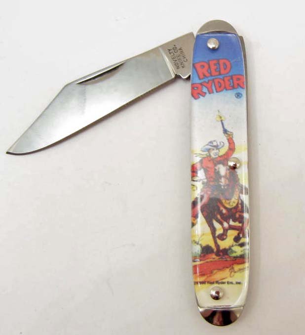6909 - NOVELTY CUTLERY RED RYDER KNIFE APPROX. 3.5"