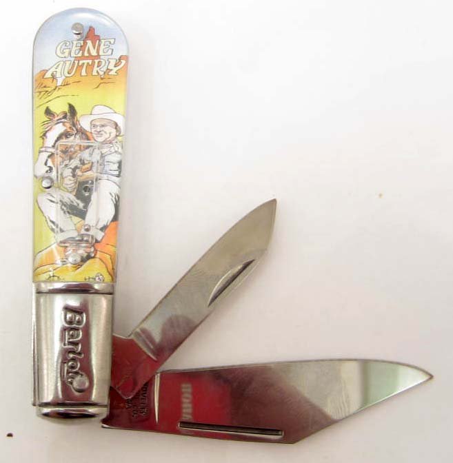 6908 - NOVELTY CUTLERY GENE AUTRY KNIFE APPROX. 3.5"