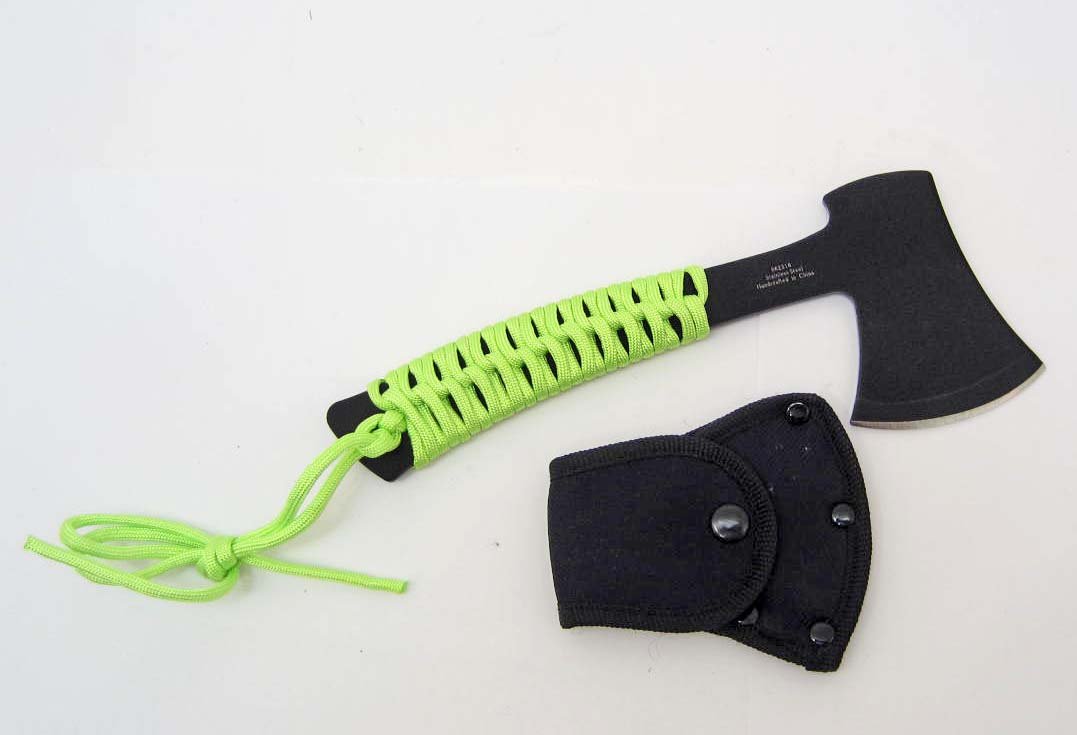 ZOMBIE APOCALYPSE HATCHET W/ SHEATH: Approx. 9"