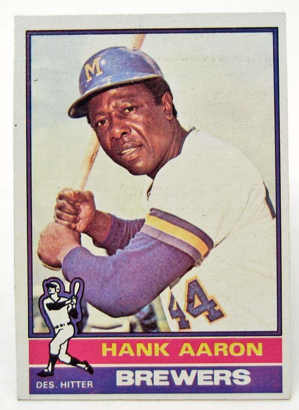 1976 TOPPS HANK AARON 550 BASEBALL CARD