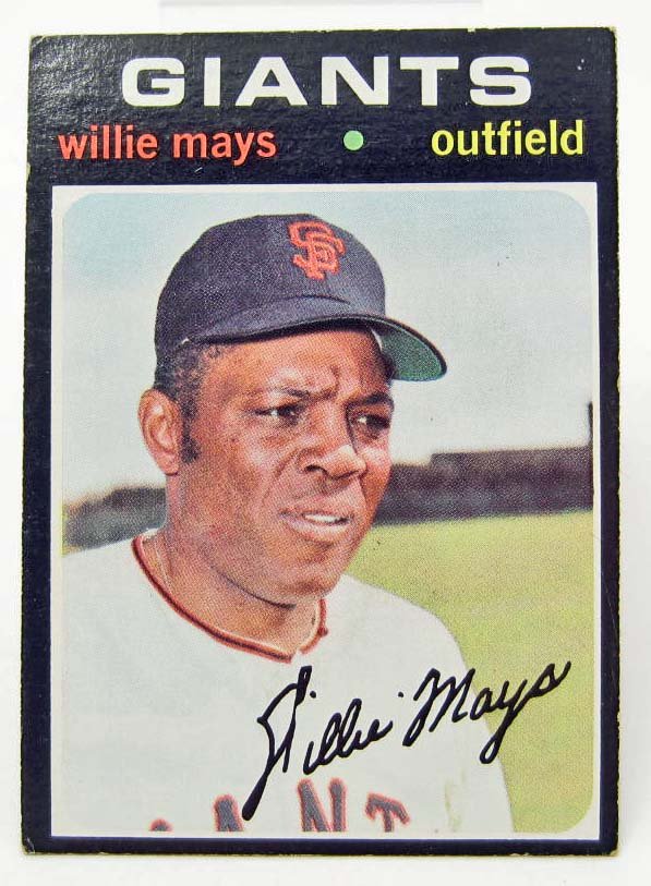 1971 TOPPS WILLIE MAYS # 600 BASEBALL CARD