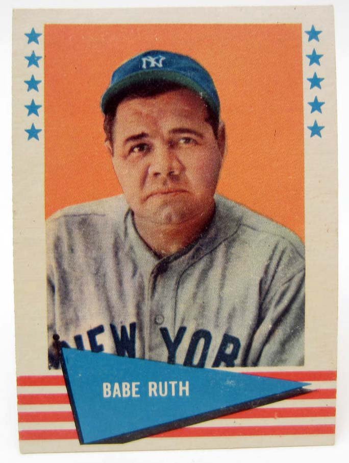 1961 FLEER BABE RUTH #75 BASEBALL CARD